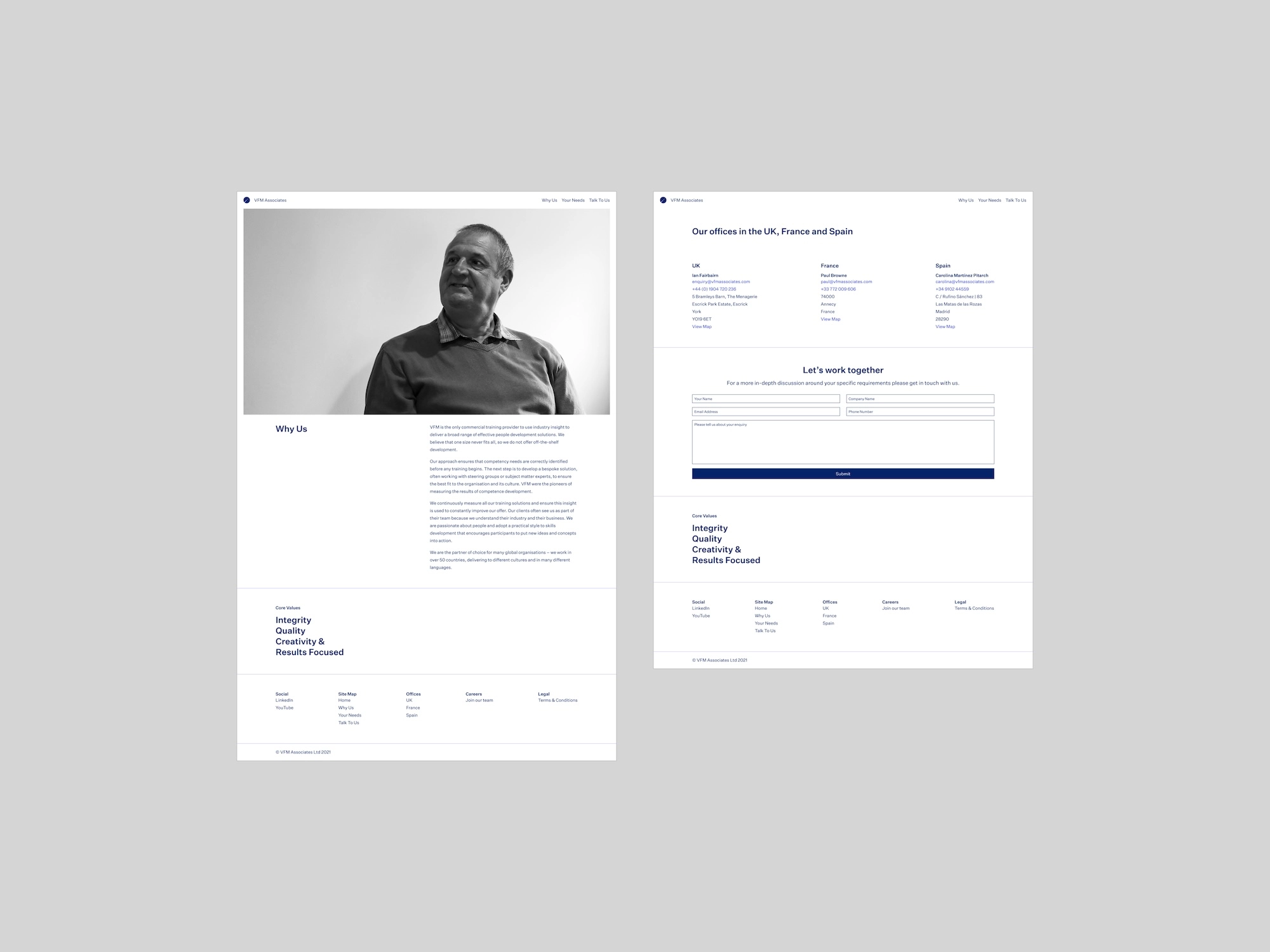 VFM Associates Website alt text