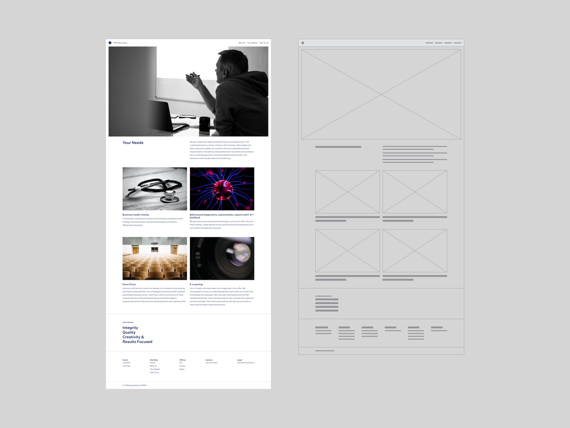 VFM Associates Website alt text
